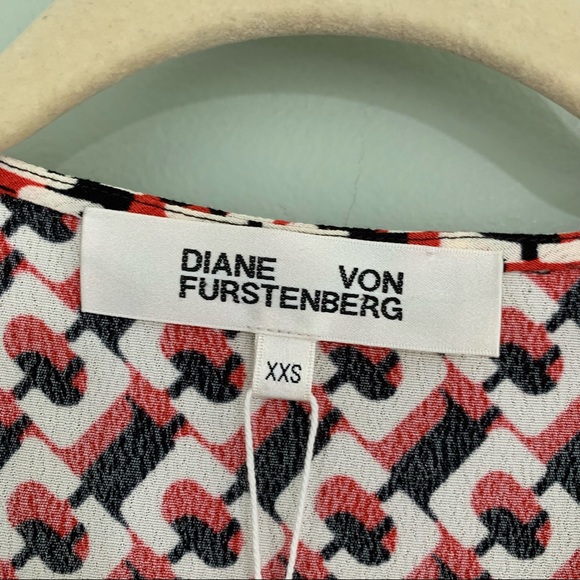 Diane Von Furstenberg Emilia Crepe Mini Wrap Dress - Picture 8 of 10